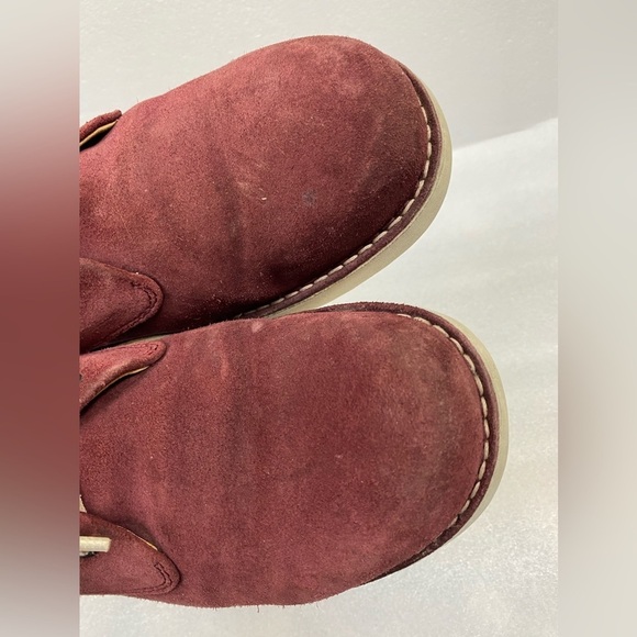 Samuel Hubbard Men’s 10.5 Leather Suede‎ Flat Shoes Free Plum Lace up - Picture 5 of 14